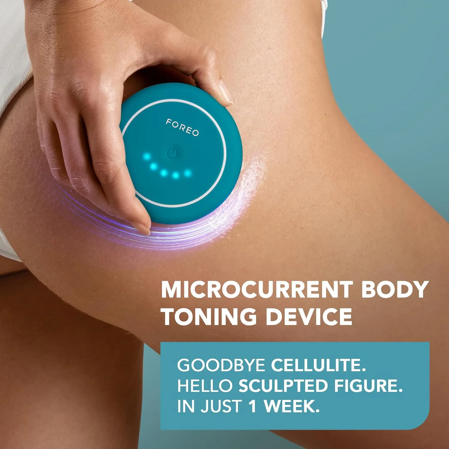 FOREO BEAR 2 body Advanced Microcurrent Body Sculpting Machine - Cellulite Massager & Lymphatic Drainage - Firm & Contour - Body Massager - Increases Absorption of Skin Care Products - Evergreen