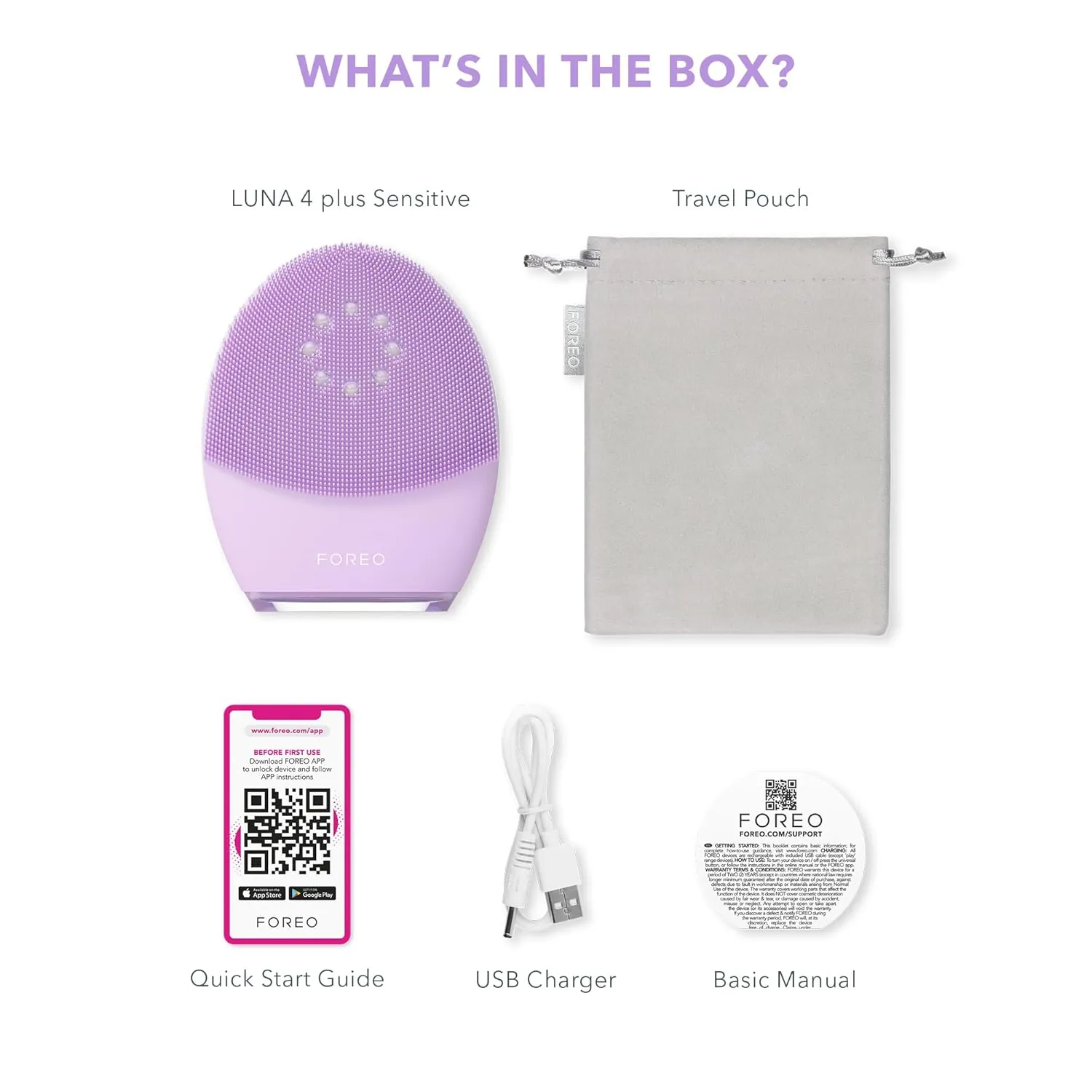 FOREO Luna 4 Plus Facial Cleansing Brush - Red Light Deep Thermo Cleansing - Anti Aging Microcurrent Facial Device - Sensitive Skin