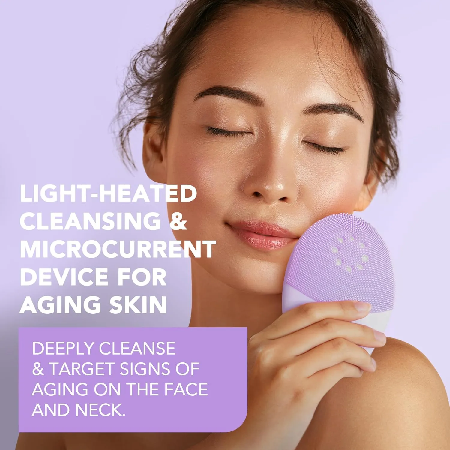 FOREO Luna 4 Plus Facial Cleansing Brush - Red Light Deep Thermo Cleansing - Anti Aging Microcurrent Facial Device - Sensitive Skin