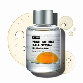 FRANKLY PDRN Bounce Ball Serum – PDRN Salmon DNA Serum for Plumping, Firming & Glass Skin | Bouncy Glow | Lightweight, Non-Sticky Korean Skincare | 1.01 fl oz