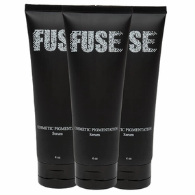 Fuse Scalp Aftercare- Matte lotion for shaved scalps & Scalp Micropigmentation - Anti Shine Formula new and improved - Made in the USA- 4oz (Pack of 3) (All BLACK)