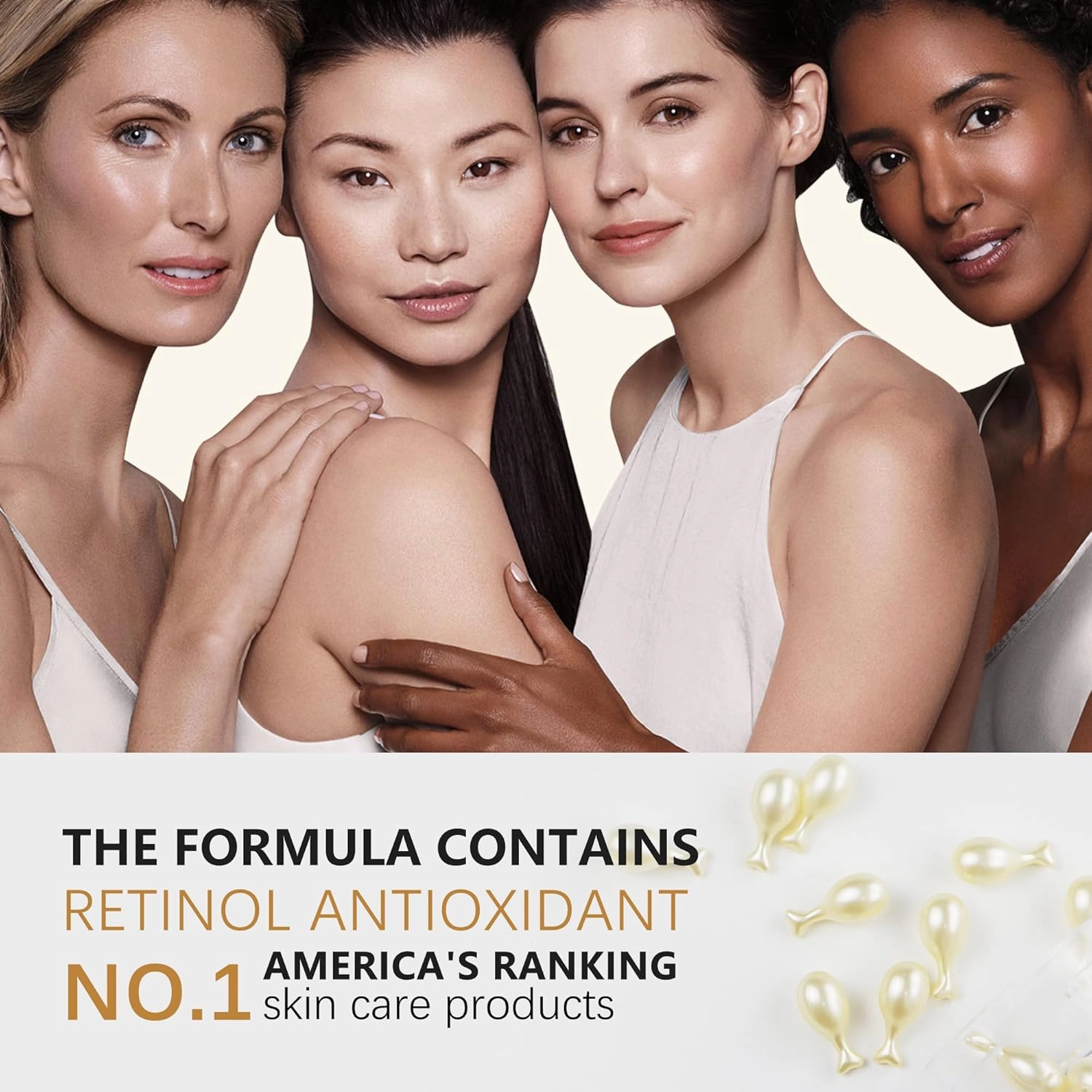 FÓLKI Retinol Anti-Aging Wrinkle Night Serum,Daily Line Smoothing Skin Care Treatment for Fine Lines, Post-Acne Scars, 30 Individual Capsules, Unscented, 0.35 Fl Oz