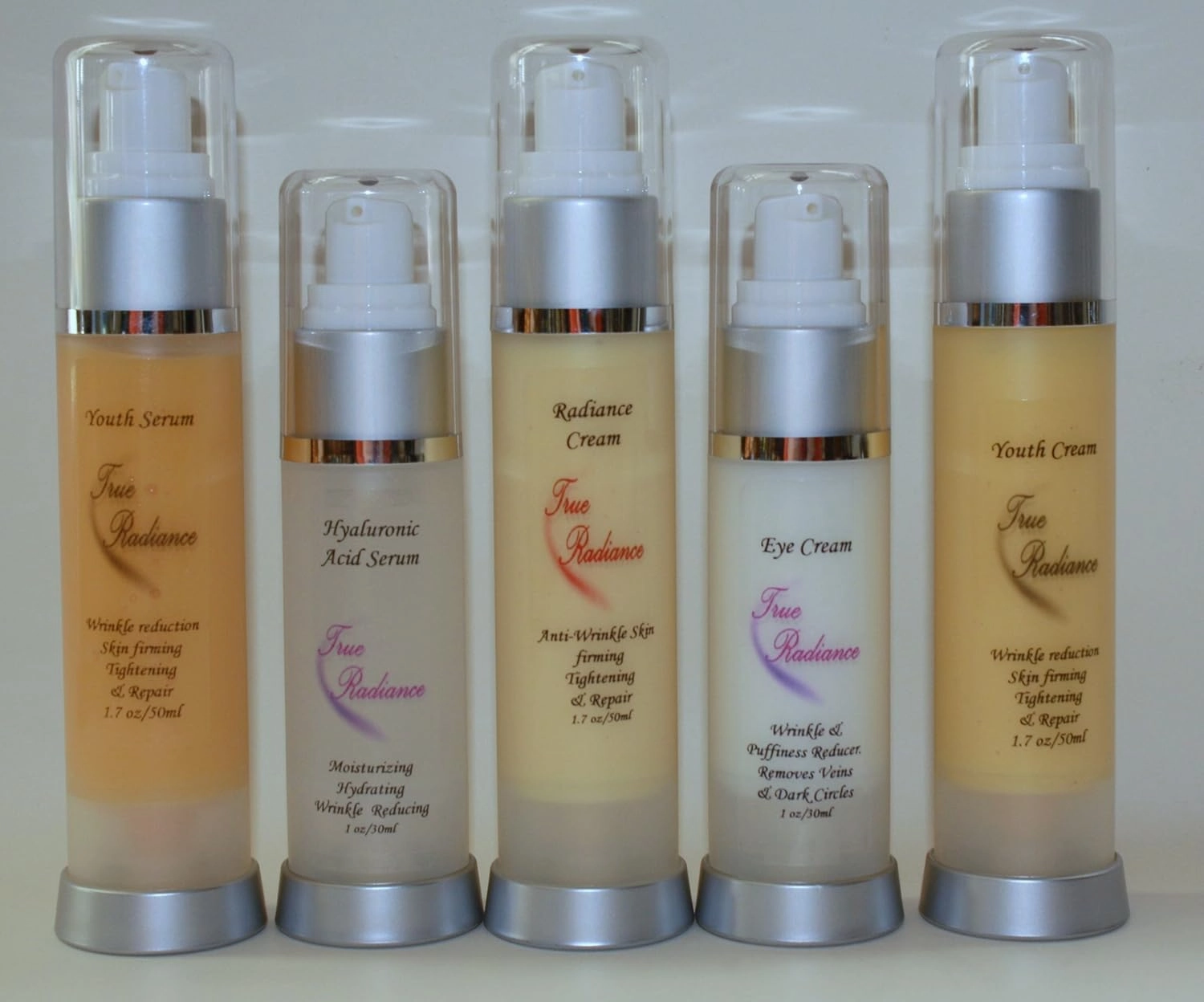 Gaba Freeze 24/7 Serum for Skin tightening, firming and sagging prevention. Also has 17% GABA (Gamma Amino Butryic Acid) causes Crease Release, Hyaluronic acid 10%, Pepha-Tight, Dmae, Co enzyme Q10, Alpha Lipoic Acid PARABEN FREE. 1 oz/30ml.