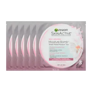 Garnier SkinActive Moisture Bomb The Super Hydrating Sheet Mask - Soothing, The Super Soothing Hydrating, 6.0 Count