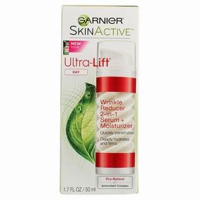 Garnier Ultra-Lift 2-In-1 Wrinkle Reducer Serum And Moisturizer For Wrinkles And Firming, 1.7 Fluid Ounce (Pack of 3)