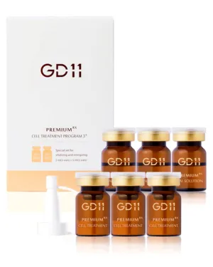 GD11 Premium Rx Cell Exosome Treatment | Premium Home Aesthetic Skin Care Set for Skin Regeneration Serum | Anti-Wrinkle and Anti-Aging Face Ampoule for Elasticity Care, 3 Pairs (0.1oz.   0.2 fl.oz.)