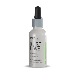 GEROVITAL MUST HAVE Anti-Wrinkle and Firming Face Serum with Collagen and Elastin, Aloe Vera Extract, Moisturizing Face Serum, 30 ml