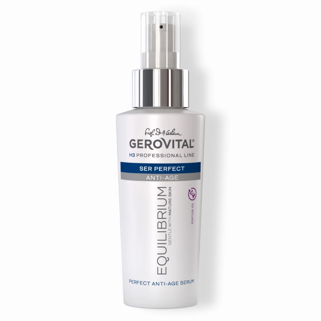 GEROVITAL EQUILIBRIUM Perfect Anti-Aging Serum with Peptide 5% | Intensive Treatment for Mature, Dry and Wrinkled Skin | Professional Product, 100 ml