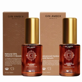 Gin Amber Beauty Vitamin C 20% Serum   Hyaluronic Acid Serum