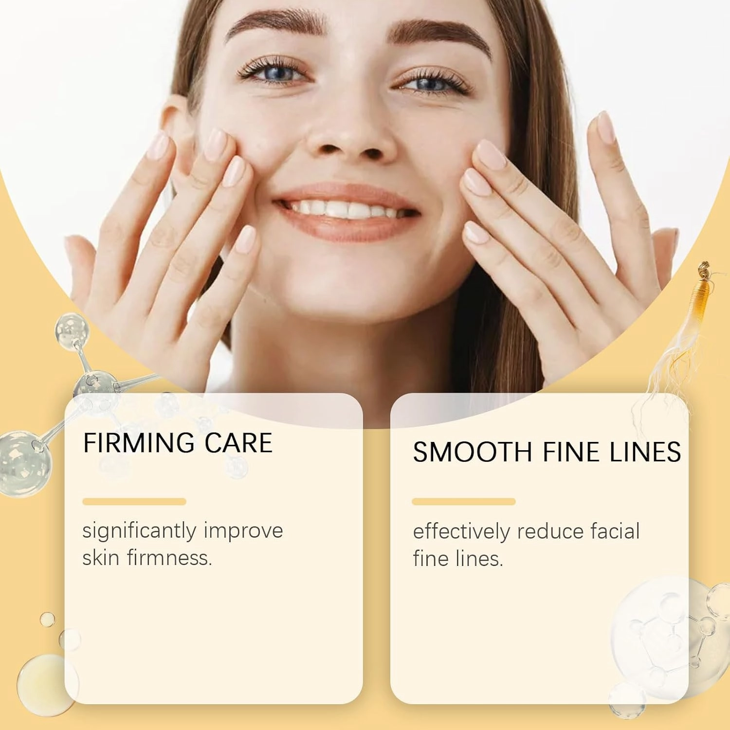 Ginseng Essence Anti Wrinkle Essence, Ginseng Extract Anti Wrinkle Serum, Ginseng Essence Water, for All Skin Types, Skin Firming & Rejuvenation (3PCS)