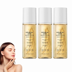 Ginseng Essence Anti Wrinkle Essence, Ginseng Extract Anti Wrinkle Serum, Ginseng Essence Water, for All Skin Types, Skin Firming & Rejuvenation (3PCS)