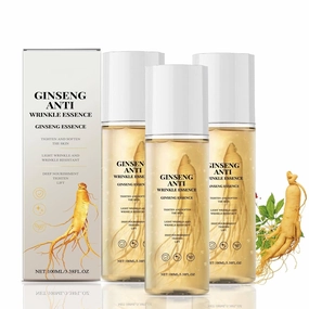 Ginseng Essence Water, Natural Ginseng Anti-Aging Hydrating Essence Water, Ginseng Essence Anti Wrinkle Essence, Ginseng Extract Anti Wrinkle Liquid Serum, Moisture & Wrinkle Care for Skin (100g, 3PC)