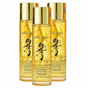 Ginseng Gold Polypeptide Anti-Aging Essence, Ginseng Extract Anti Wrinkle Essence Water Firms sagging skin and softens fine lines, Luxurious ginseng facial anti-wrinkle essence (3pcs)