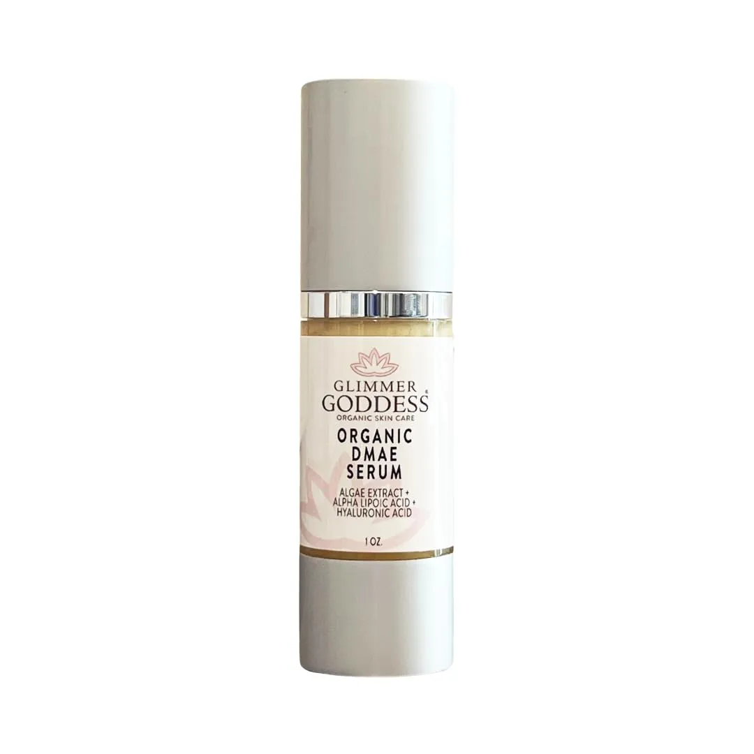 Glimmer Goddess Organic DMAE Skin Firming Facial Serum, 1.0 oz