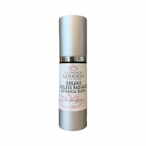 Glimmer Goddess Ageless Radiance Organic Skin Serum - Botanical Blend, Jamaican Black Castor Oil, Black Cumin Seed Oil, Rosehip Seed Oil, for Skin Health, Anti-Aging, Even Toning 1 oz