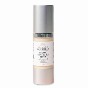 Glimmer Goddess Organic Firming Face Serum with Resveratrol, 1 oz