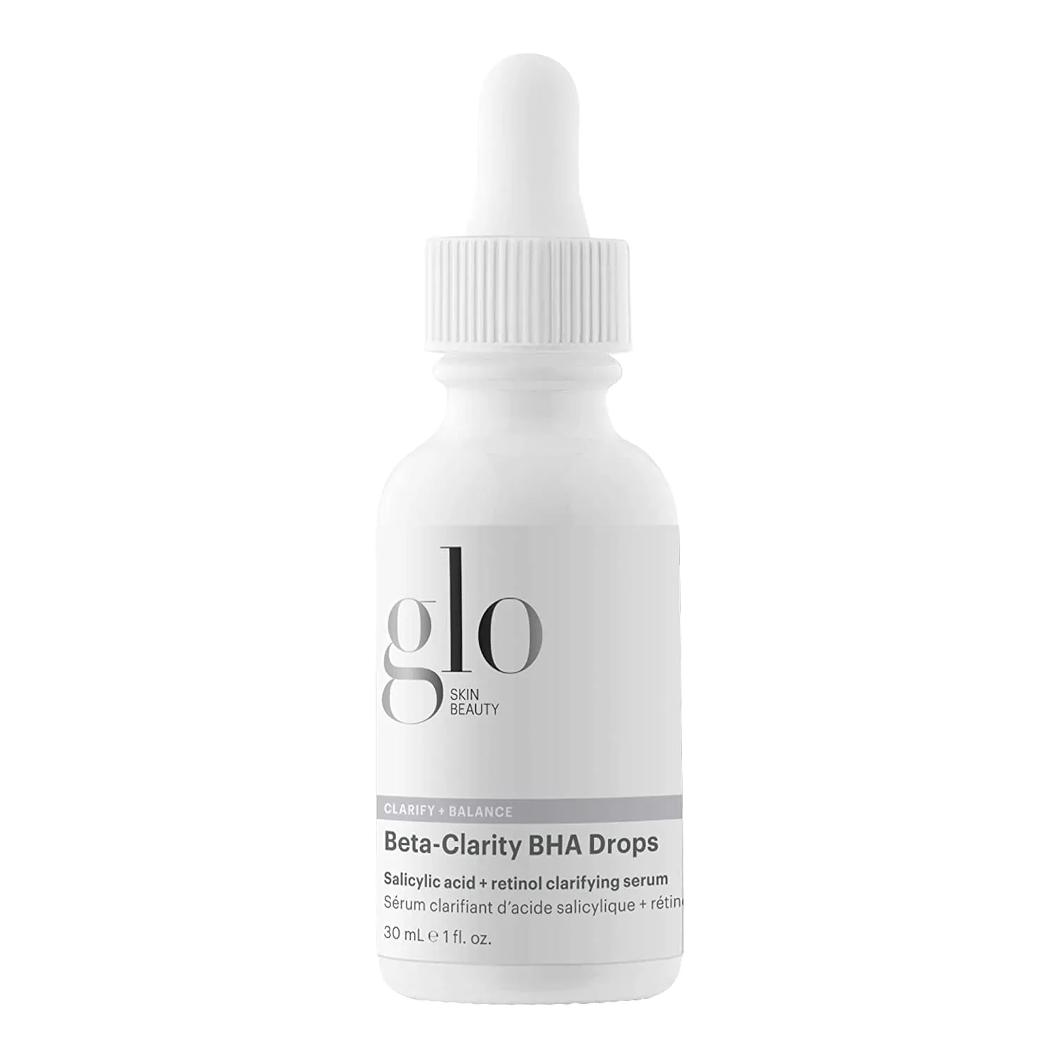 Glo Skin Beauty Beta-Clarity BHA Drops - Salicylic Acid   Retinol Clarifying Serum, Helps Refine & Rebalance for a Clearer, Brighter Complexion (1 Fl Oz)