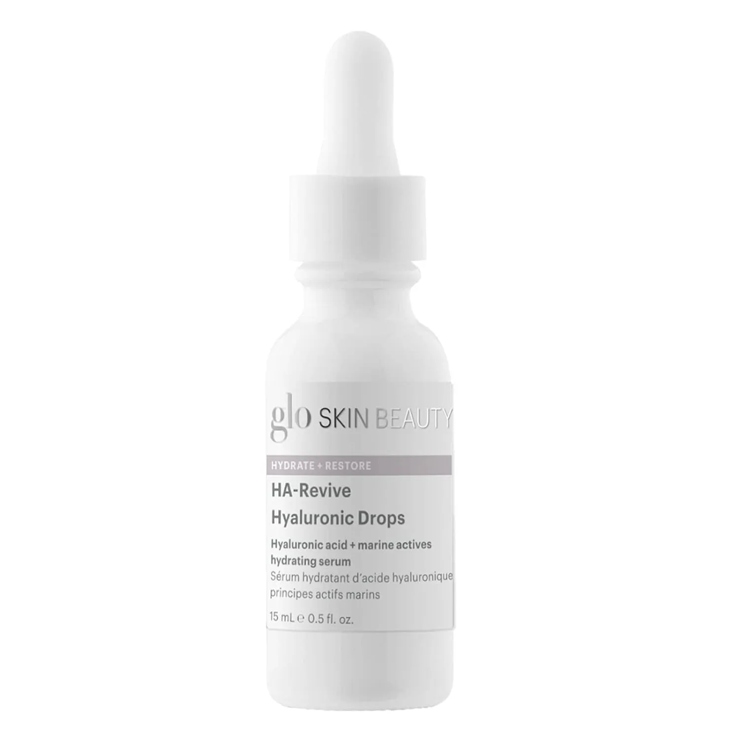 Glo Skin Beauty HA-Revive Hyaluronic Drops, Travel Size - Hydrating Serum, Boosts Moisture Levels for Refreshed, Radiant Skin (0.43 Fl Oz)
