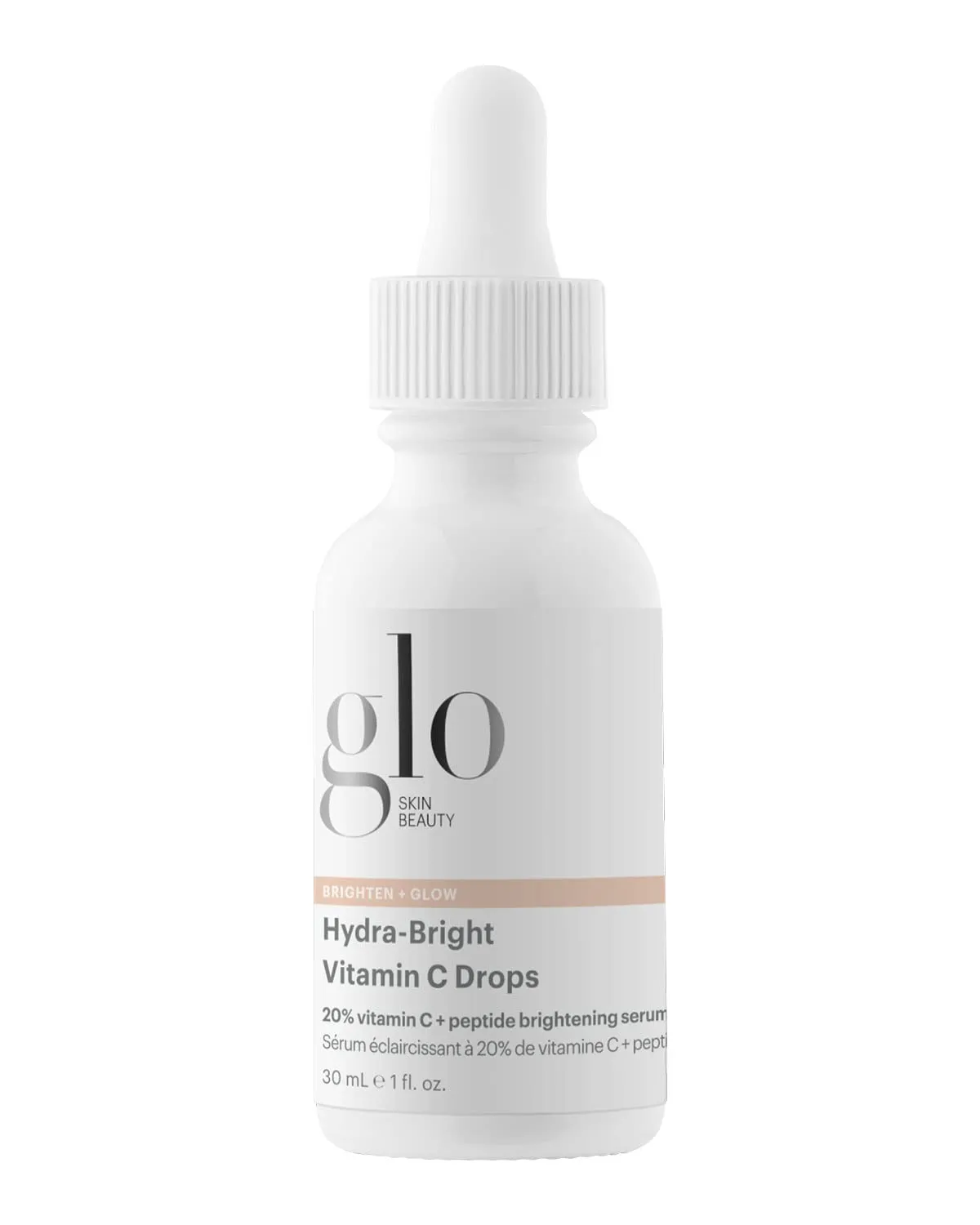 Glo Skin Beauty Hydra-Bright Vitamin C Drops - 20% Vitamin C   Peptide Brightening Serum - Formerly Daily Power C  Serum