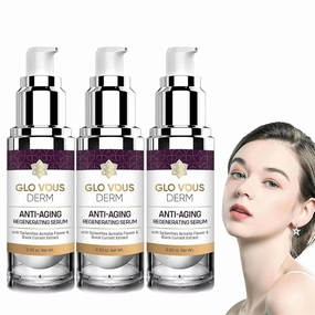 Glo Vous Derm Luxe Anti Aging Serum, Glo Vous Derm Luxe Anti Aging Serum, Glovous Derm Luxe Regenerating Anti Aging Serum for All Skin Types (3 Pcs)
