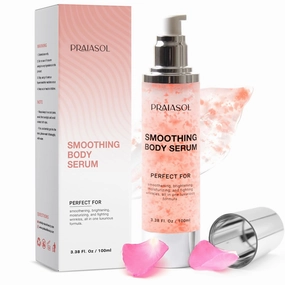 Glossy Smoothing Body Serum for Wrinkles: Anti-Aging Serum Infused with Hyaluronic Acid, Vitamin E, Glycerin and Shea Butter-Hydrating Nourishing Repairing for Silky Smooth Skin 2 oz