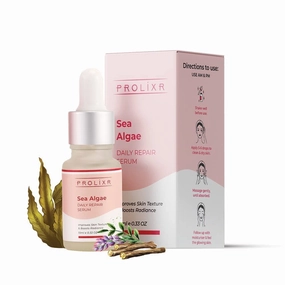Glovy Sea algae daily repair face serum - for open pores - enhances skin radiance - hydrates skin, 10ml