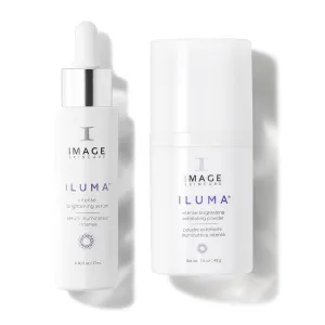 Glow Getter Power Duo, ILUMA Intense Brightening Exfoliating Powder with ILUMA Intense Brightening Serum, Brightens and Exfoliates Skin, by IMAGE Skincare