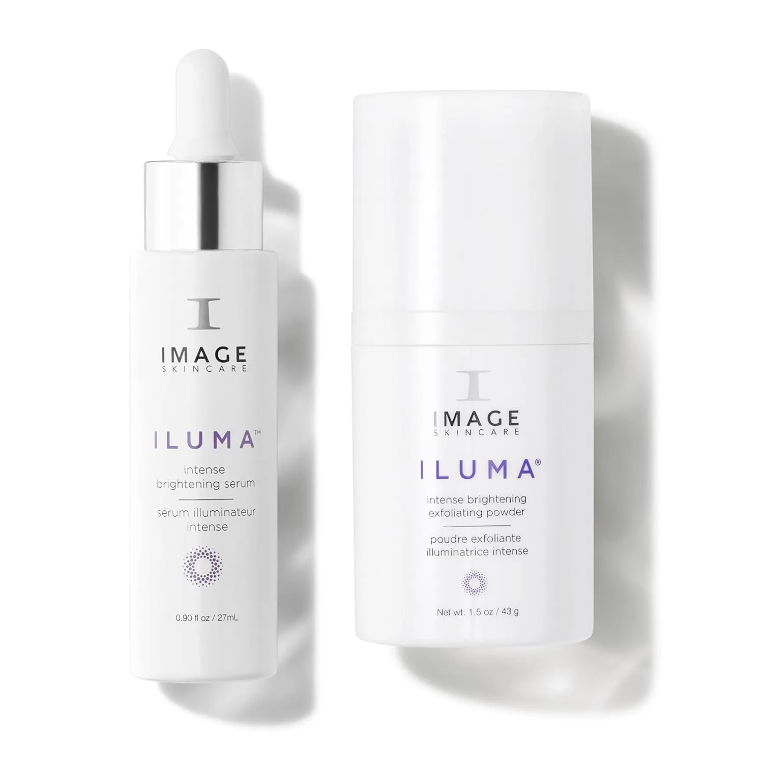 Glow Getter Power Duo, ILUMA Intense Brightening Exfoliating Powder with ILUMA Intense Brightening Serum, Brightens and Exfoliates Skin, by IMAGE Skincare