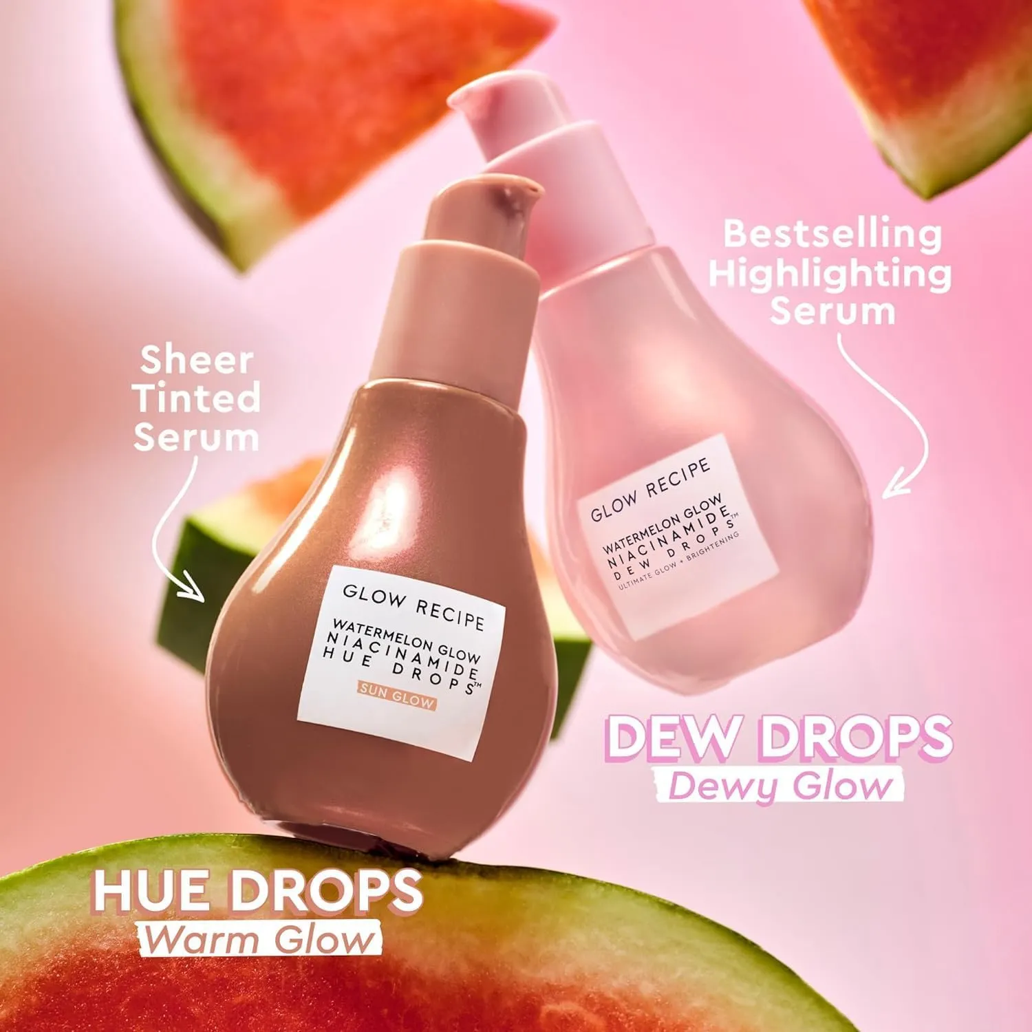 Glow Recipe Niacinamide Dew Drops Face Serum - Hydrating Korean Skincare & Illuminating Makeup Primer for Dewy, Glass Skin - Hyaluronic Acid Serum for Brightening, Plumping & Highlighting (40ml)