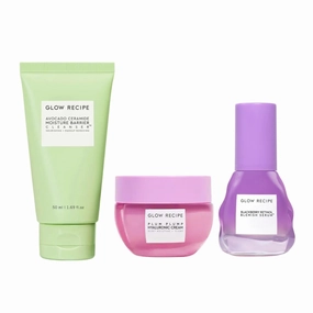 Glow Recipe Retinol Starter Routine - Avocado Cleanser (150ml)   Plum Pump Cream Mini (20ml)   Blackberry Retinol Serum (30ml)