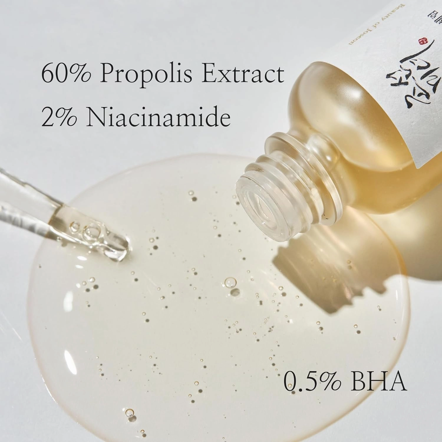Glow Serum Propolis and Niacinamide Hydrating Facial Soothing Moisturizer for Irritated Uneven Skin Tone, Korean Skin Care 30Ml, 1 Fl.Oz