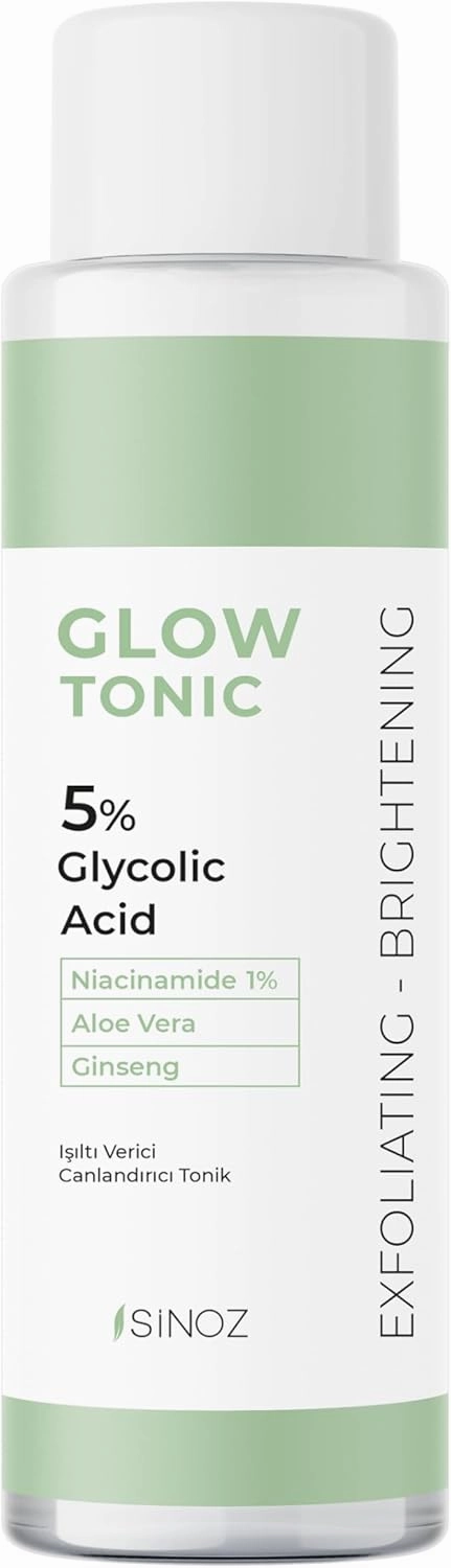 Glow Tonic | Pore Tightening, Exfoliating & Purifying | with Salicylic Acid, Niacinamide, Aloe Vera & Ginseng | Reduces Pores, Shine & Blackheads | Serum-Effective Formula | 200 ml