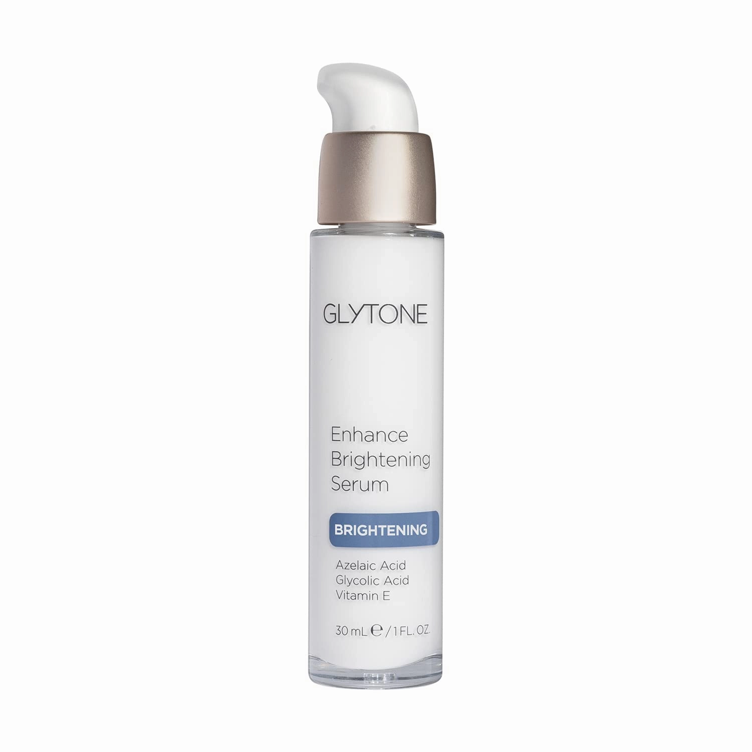 Glytone Enhance Brightening Serum–with Hyaluronic Acid, 1.7 FAV Glycolic Acid 8% Azelaic Acid & Vitamin E–Dark Spot Remover for Face– Pigmentation Treatment– Non-Comedogenic, Hydrating Serum 1 fl.oz.