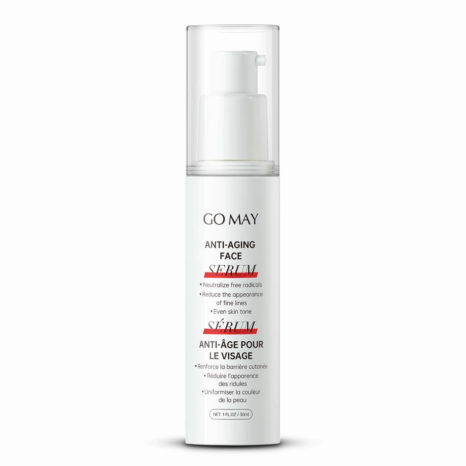 GO MAY Anti-aging Face Serum | Anti-Aging Powerhouse | Boosts Collagen Production | Suitable for All Skin Types | 1 FL.OZ