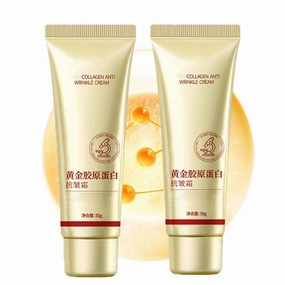 Golden Collagen Anti-Wrinkle Cream-Anti-Wrinkle Firming Cream, Long-Lasting Moisturizing and Firming, For All Skin Types