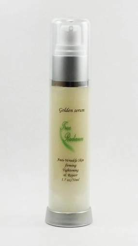 Golden Serum for Skin Tightening, Firming and Sagging Prevention. Has 20% Argireline, Dmae, APT (Marine Algae), Pepha Tight, Hyaluronic Acid, Vitamin C, and Syncoll Paraben Free 50ml/1.7 oz