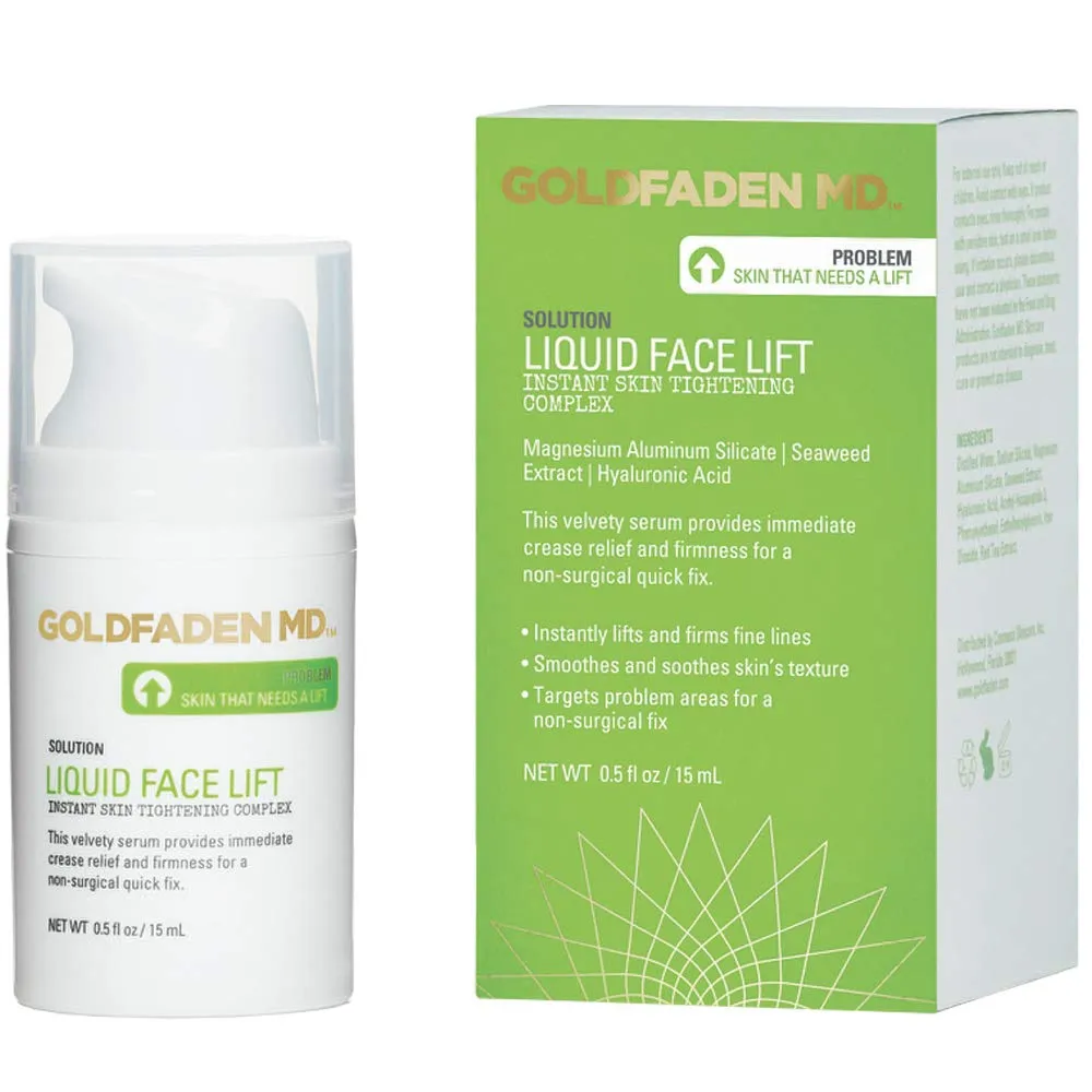 GOLDFADEN MD Liquid Face Lift Rapidly Improve Feel of Skin Smoother Stronger and Firm 0.5 fl. oz.