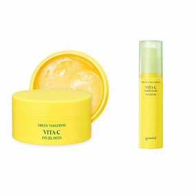 GOODAL [Bundle] Green Tangerine Vitamin C Eye Patch & Dark Circle Eye Cream