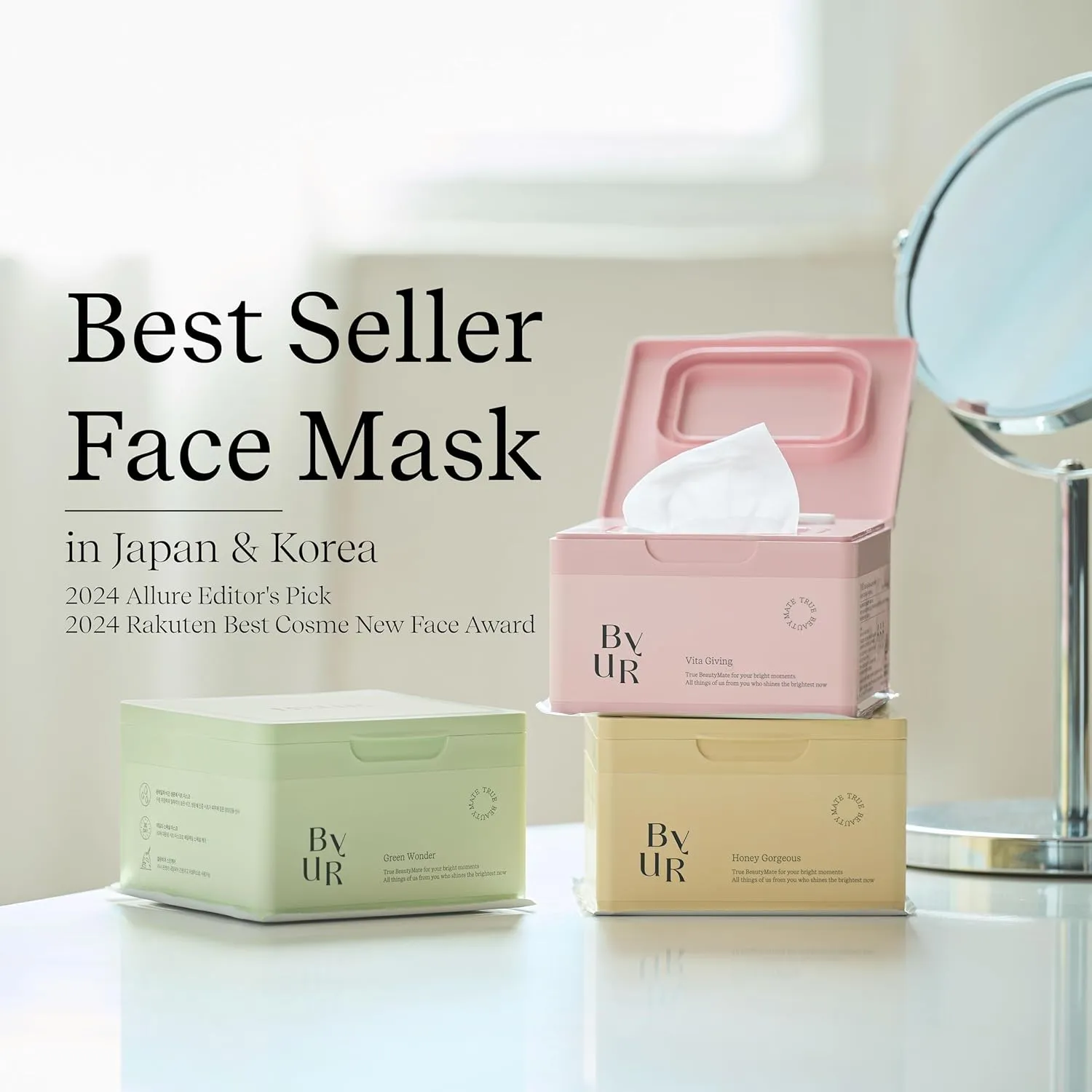 Green Wonder Daily Aqua Serum Mask (30 Count) Hydrating Moisturizing Face Mask, Soothing & Redness Treatment, Centella & Tea Tree, Sensitive & Dry Skin, Pore Tightening, Vegan K-Beauty Skincare