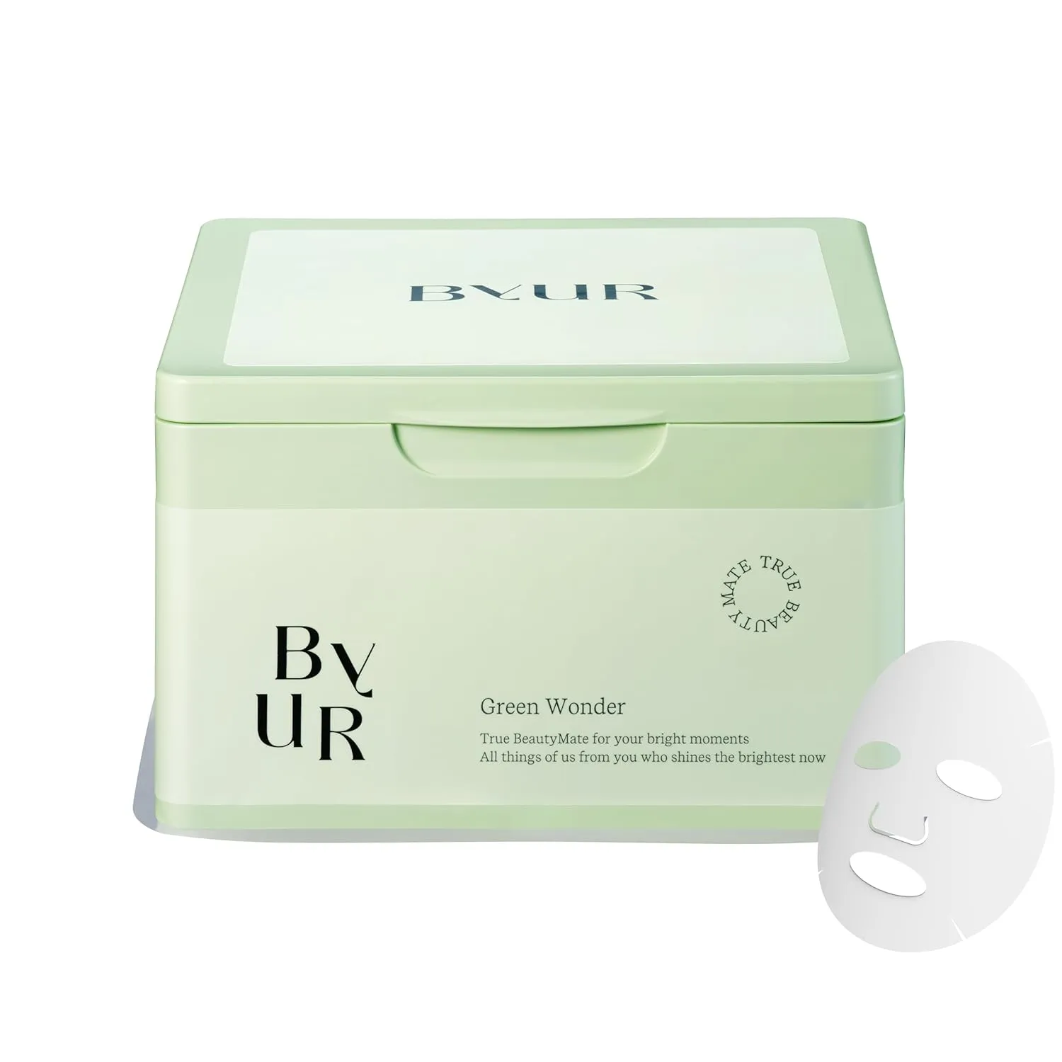 Green Wonder Daily Aqua Serum Mask (30 Count) Hydrating Moisturizing Face Mask, Soothing & Redness Treatment, Centella & Tea Tree, Sensitive & Dry Skin, Pore Tightening, Vegan K-Beauty Skincare