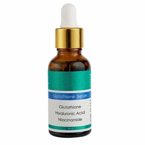 GT 10% Glutathione face serum with Niacinamide, Hyaluronic Acid and Vitamin C for Glowing Skin | Effective for Pore Minimizing | Hydrates and Repairs Skin | For Men and Women 30ml