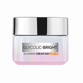 GT Glycolic Bright Glowing Day Cream, Overnight Brightening Cream, Glycolic Acid in Gel-Like Cream Texture, that Visbily Minimizes Spots & Reveals Glowing skin, 50ml