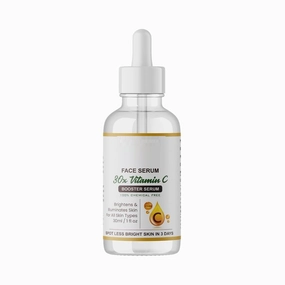 GT Skin Naturals, Bright Complete 30X Vitamin C Booster Face Serum, Increases Skin's Glow Instantly and Reduces Spots Overtime, with 2% Niacinamide   0.5% Salicylic Acid, for Men & Women, 30 ml