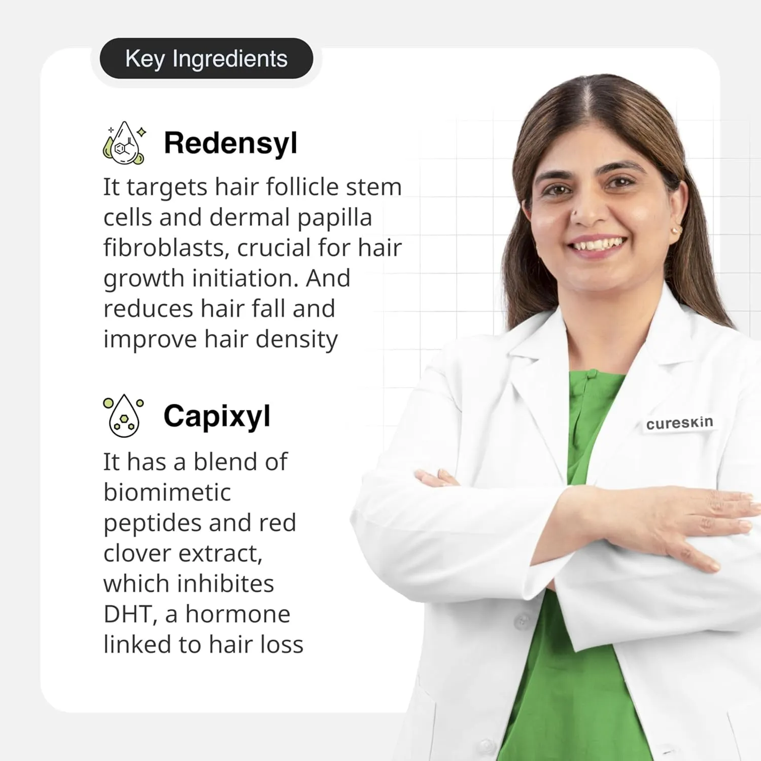 Hair Revive Serum for Women and Men | Hair Serum for Hair Growth| Restore Hair Density & Strength with Redensyl, Capixyl & Procapil | Hair Growth Serum for Women and Men