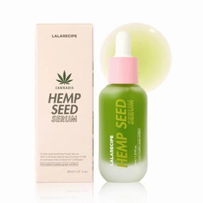 Hemp Seed Facial Serum – Calming & Hydrating Korean Serum with 77.8% Hemp Seed Extract, Cica & 4 Patented Complexes – Soothing Vegan Skincare for Sensitive, Acne-Prone Skin (1.01 fl oz)