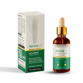 Herbal PHYTO Face Serum Gives Instant Brightening, Anti aging, Dark Spots, Dark Circles, UV Damage, Pore Minimizing | Natural Glowing Skin | Phyto-vitamin formula | Vit-E Improves Skin Texture 20 ml