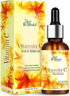 HERBAL Vitamin-C Face Serum Pure & Natural for Glowing Skin Boosts Collagen Helps Smooth Wrinkles Clearer & Brighter Skin (Pack of-1)