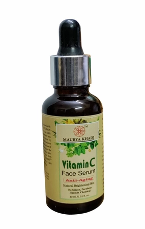 Herbal Vitamin C Serum For Face, With Hyaluronic Acid for Glowing Skin, De-Pigmentation, Skin Brightening, Men and Women, Natural Beauty Secrets, 30ml