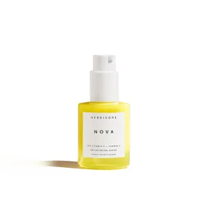 HERBIVORE Nova Brightening Serum for Face – 15% Vitamin C   Turmeric to Visibly Improve the Look of Dark Spots and Even Skin Tone, Plant-based, Vegan, Cruelty-free, 30mL /1 oz