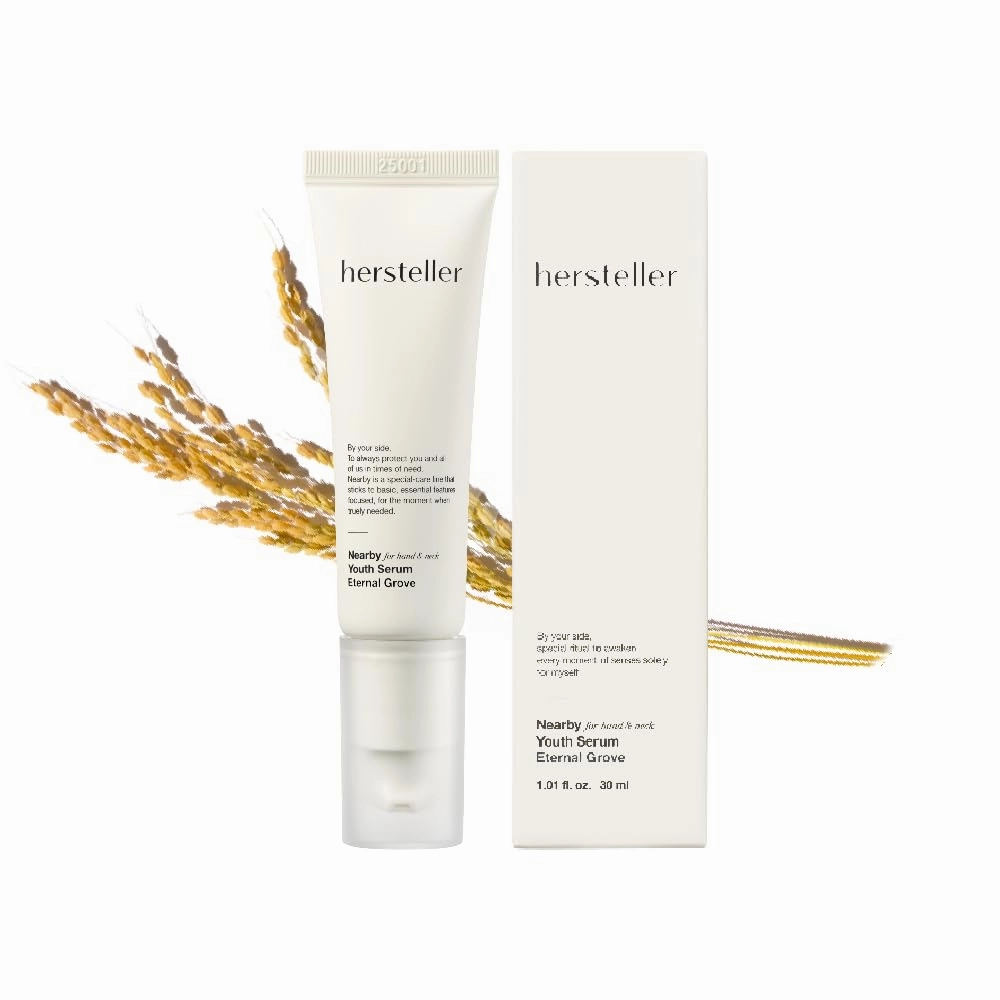 Hersteller Nearby Hand & Neck Serum – Tenderly Touch Scent | Hydrating & Firming Serum with Hazelnut Oil, Oat Extract & Rice Bran Water | For Soft, Glowing Skin